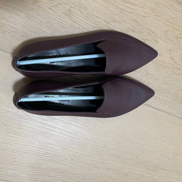 Everlane The Modern Point Flats Dark Purple 7M - Picture 1 of 1